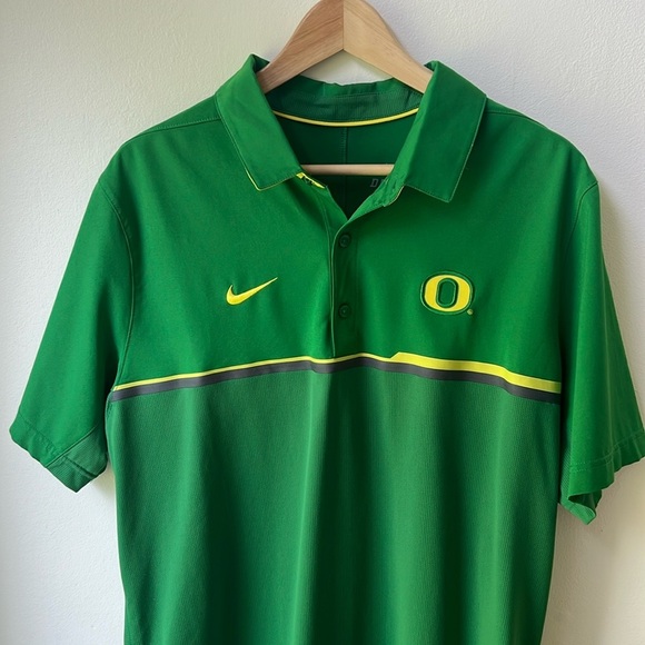 Nike University Of Oregon Ducks Men’s Premium Dri-FIT Polo Shirt - Size Medium - Picture 4 of 9